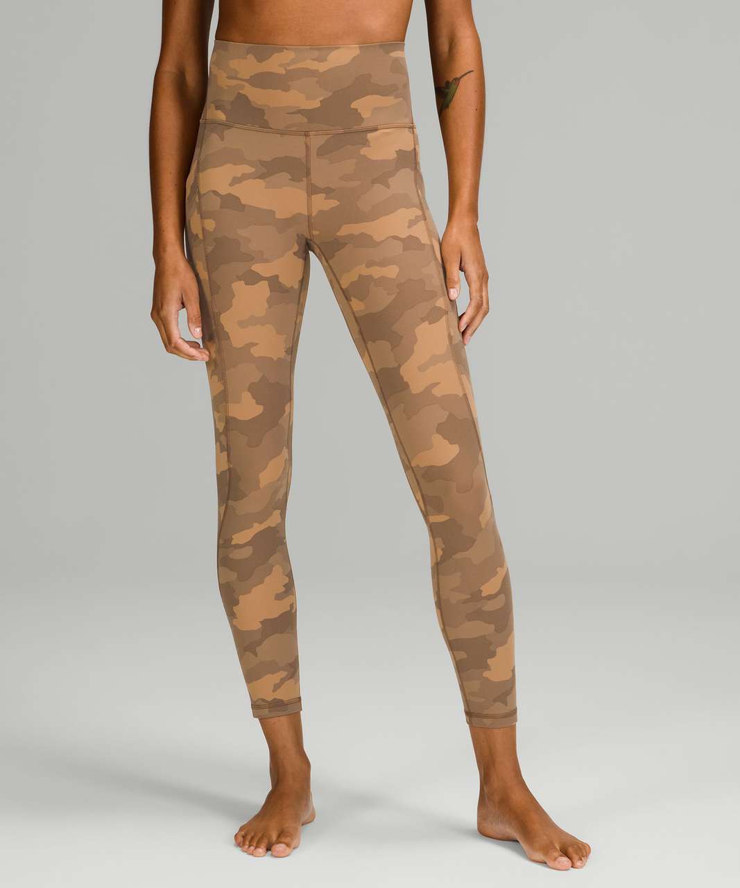 Lululemon Brown Camo Leggings For Sale