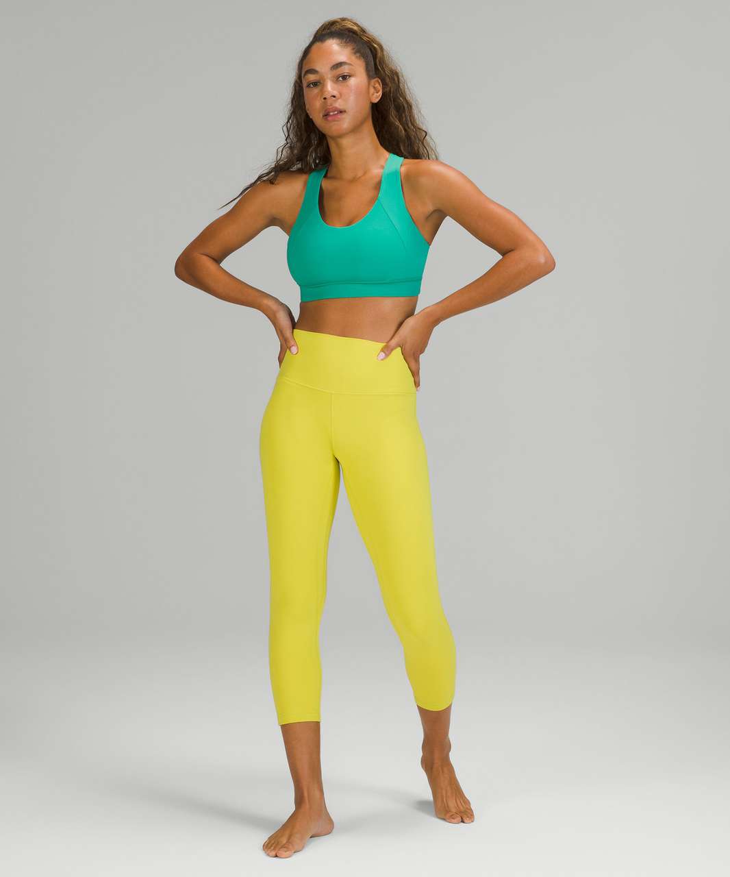 Lululemon Align High-Rise Crop 23" - Yellow Serpentine