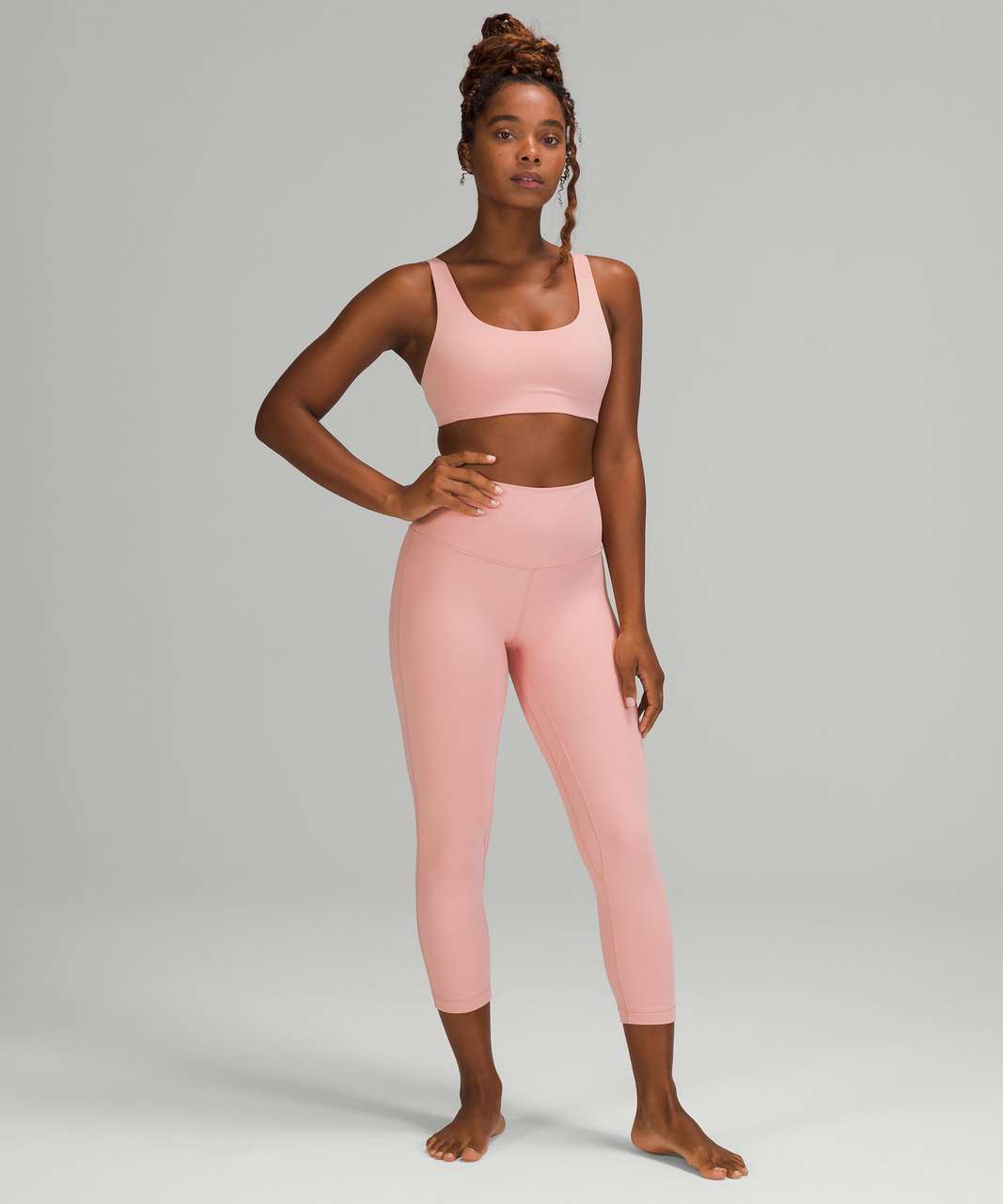 Lululemon Align High Rise Pink Crops Capri Leggings 8 