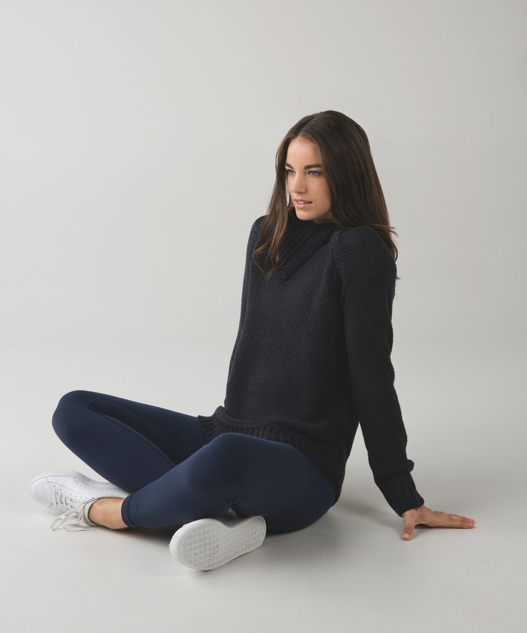 Lululemon Passage To Prana Sweater - Heathered Black