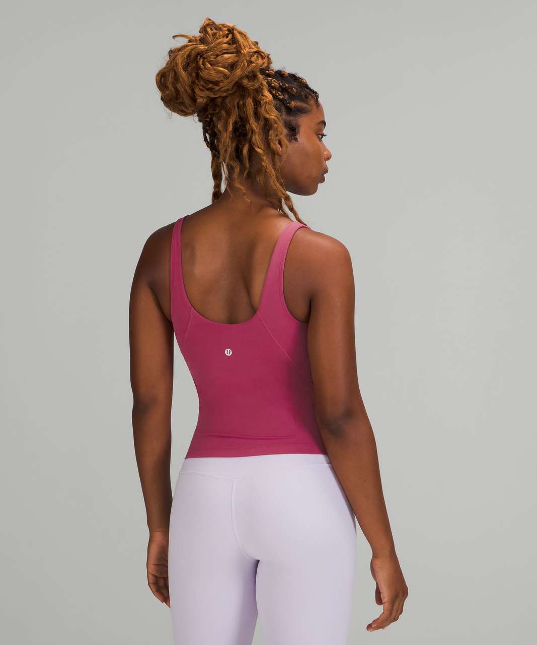 lululemon athletica, Tops, Lululemon Whisper Deep V Neck Yoga Sleeveless  Tank Top Pink Size 8