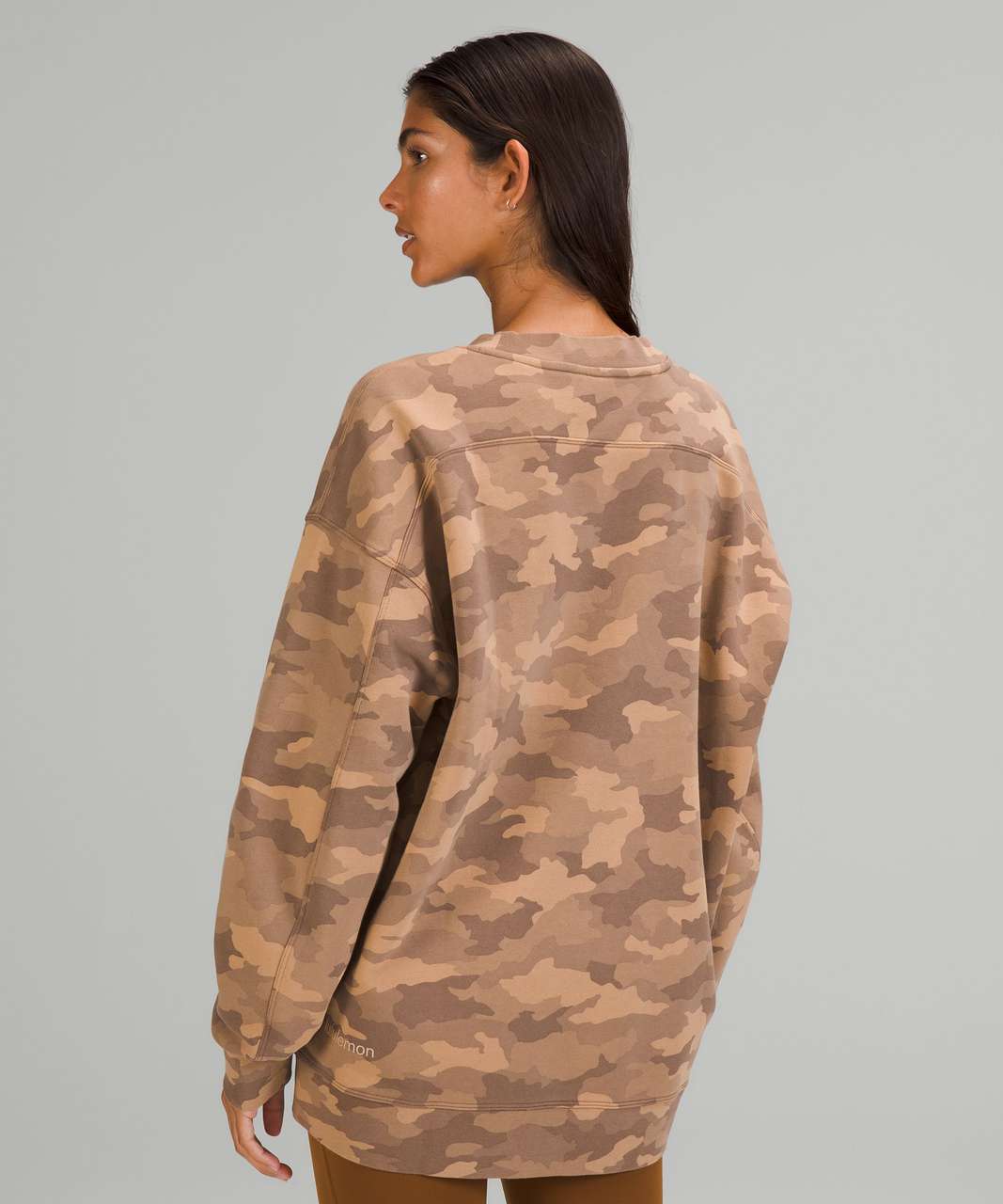 Lululemon Perfectly Oversized Crew - Heritage 365 Camo Beige Multi