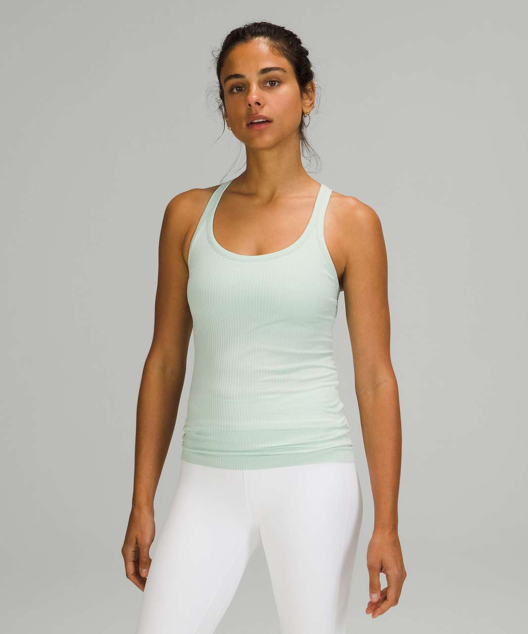 Lululemon Ebb to Street Shelf Bra Tank Top *Light Support - Delicate Mint -  lulu fanatics