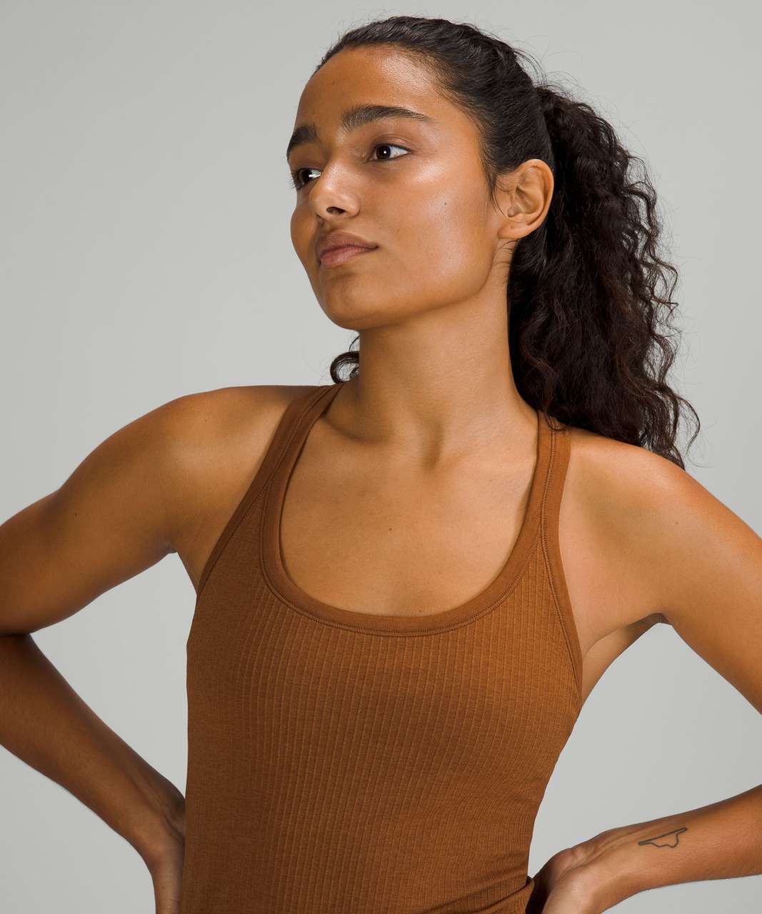 Lululemon Ebb To Street Tank Top In Cacao