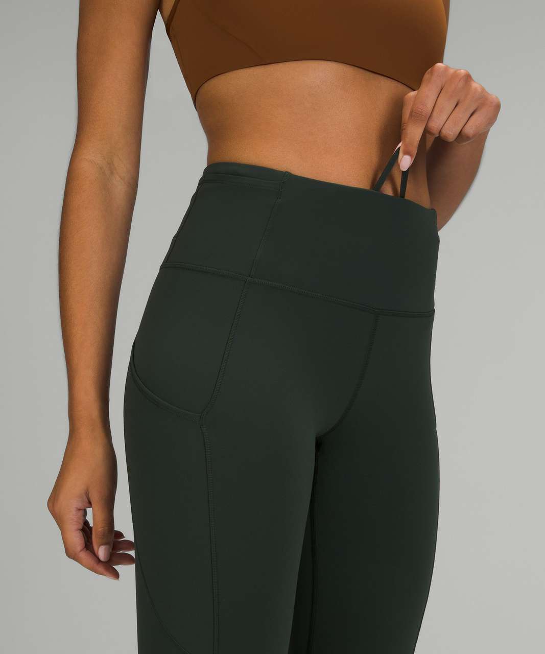 Lululemon Fast and Free High-Rise Tight 28" *Brushed Nulux - Rainforest Green