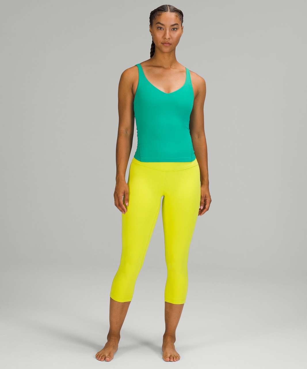 Lululemon NWT yellow serpentine align leggings 25” size 10 large new bright