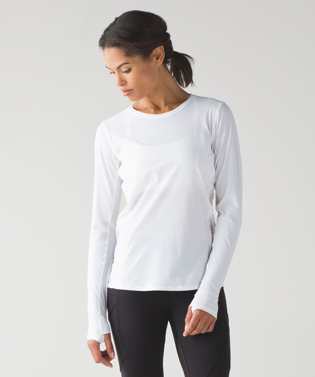 lululemon white long sleeve top