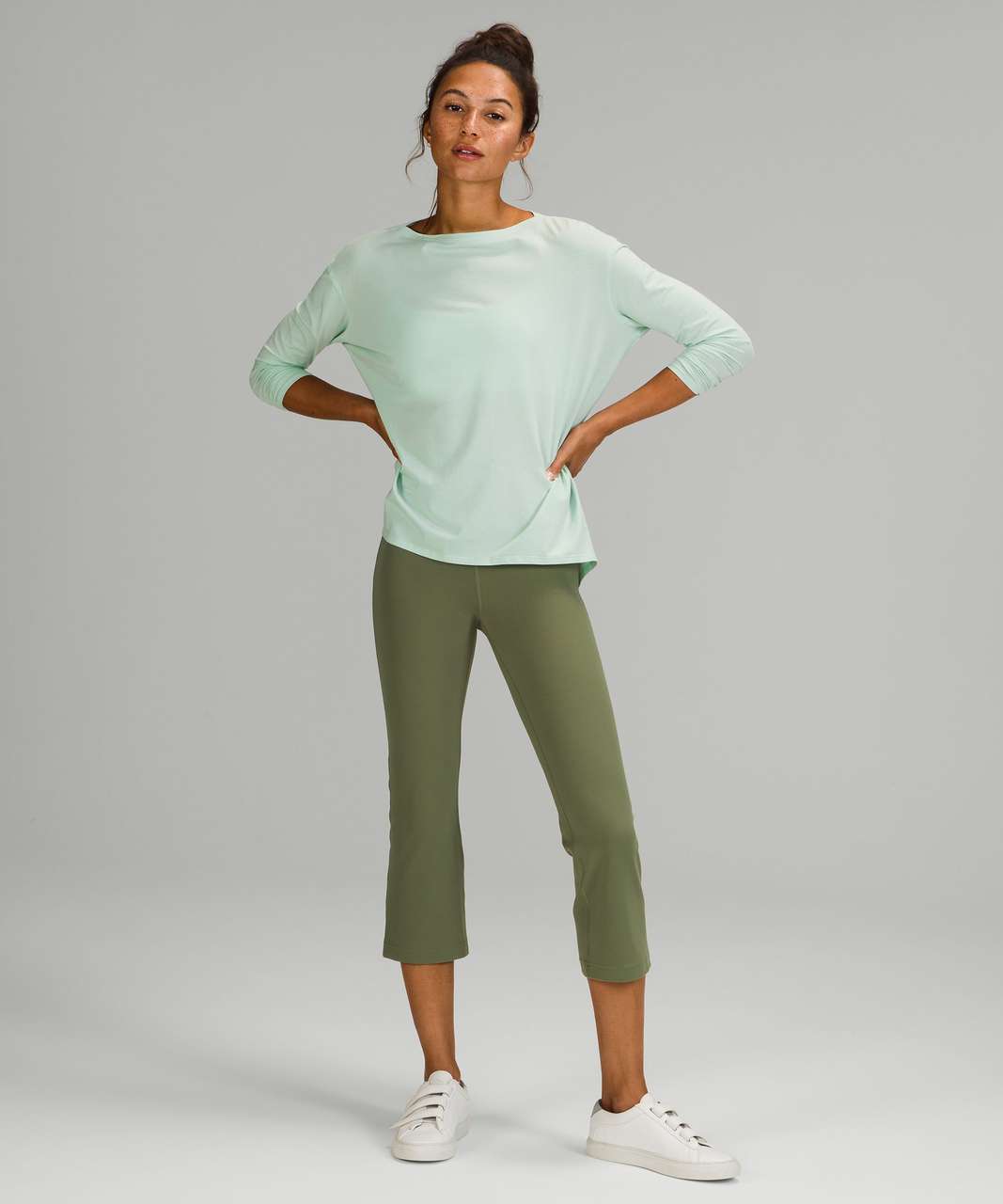 Lululemon Back In Action Long Sleeve Shirt - Delicate Mint