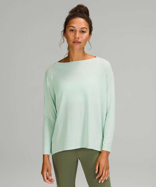 Lululemon Back In Action Long Sleeve *Veil - Submarine - lulu fanatics