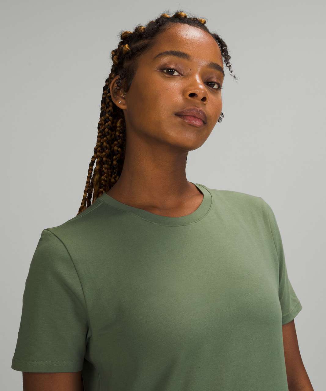 Lululemon Love Crew Short Sleeve T-Shirt - Green Twill - lulu fanatics