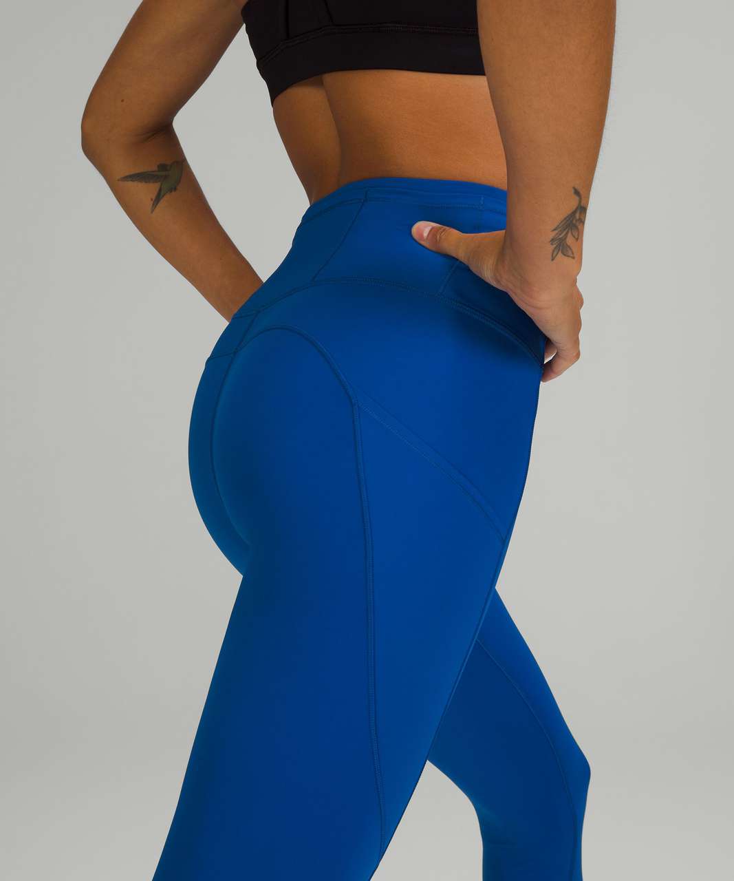Lululemon Athletica Fast and Free High Rise Crop Leggings 23” in Psychic  Blue