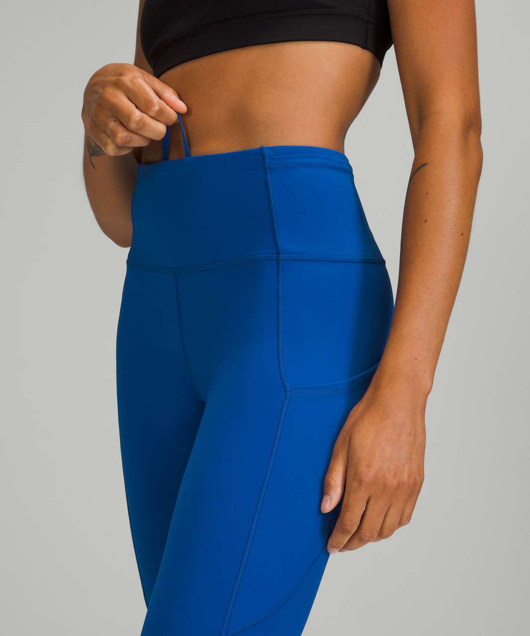 Lululemon Fast and Free High-Rise Crop 23 - Symphony Blue - lulu