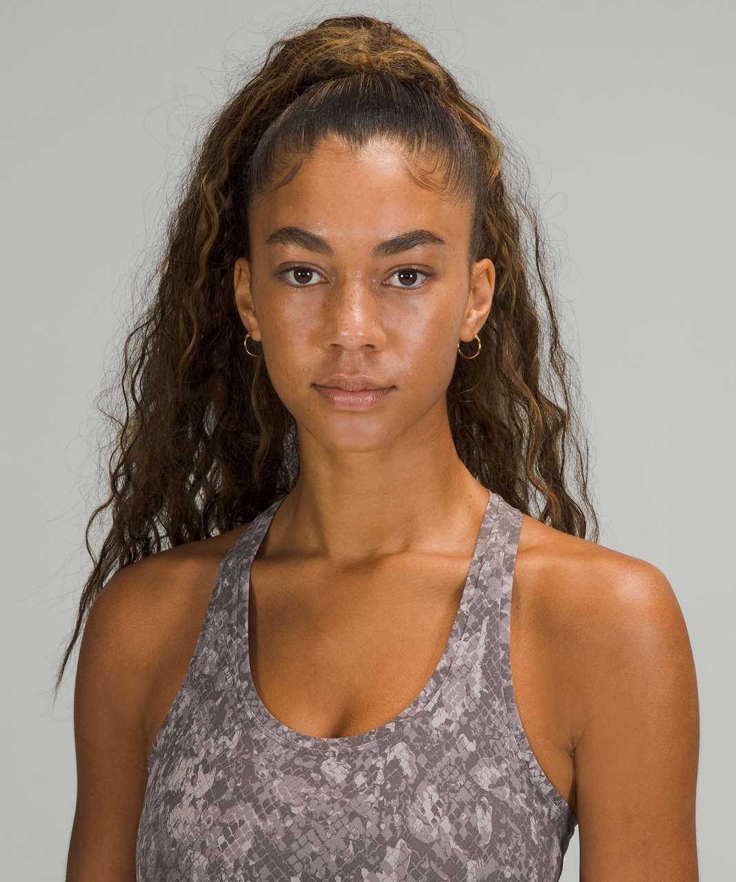 Lululemon Cool Racerback Tank Top Shorter Length - Hideaway Camo Lunar Rock Multi