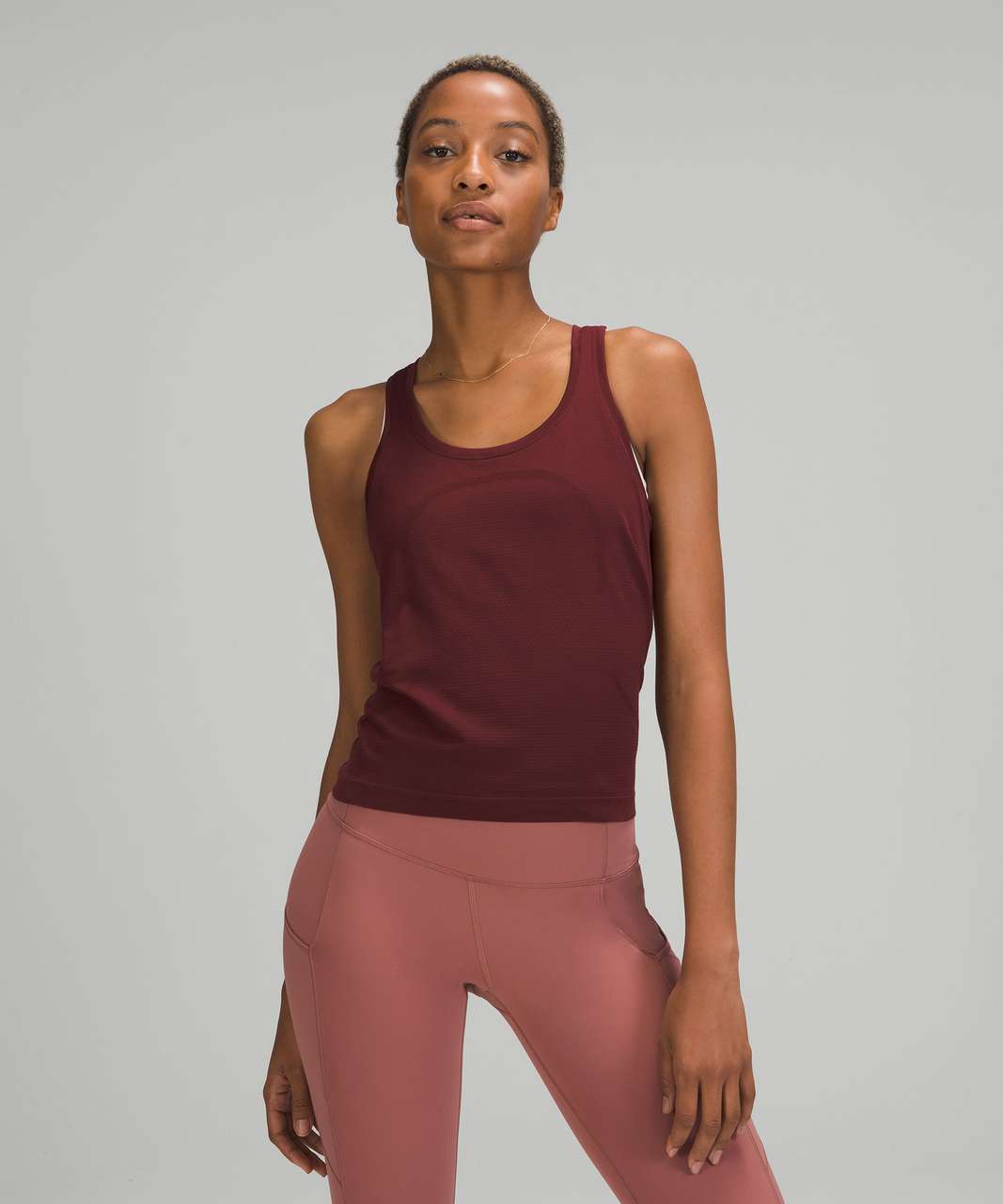 Lululemon Swiftly Tech Racerback Tank Top 2.0 *Race Length - Red Merlot / Red Merlot