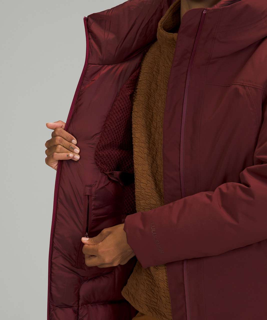 Lululemon Snow Warrior Parka - Red Merlot - lulu fanatics