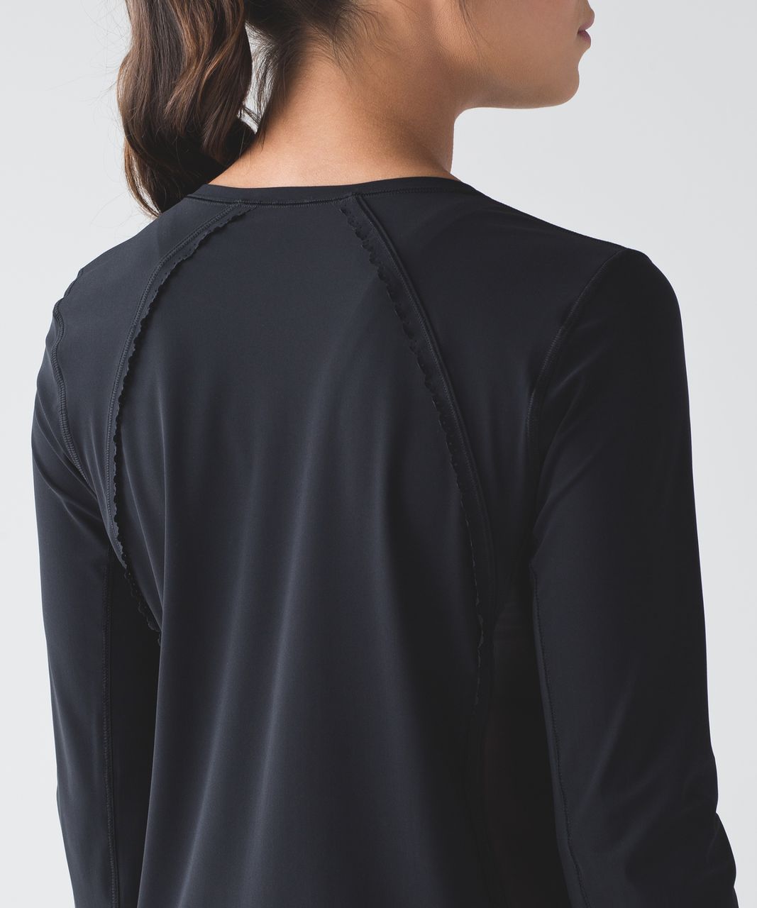 Lululemon Run Sun Seeker Long Sleeve - Black - lulu fanatics