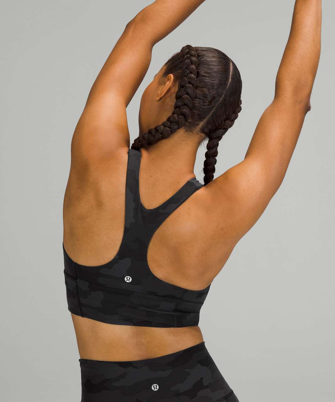 Camo Wunder Train Long Line Bra by Lululemon for $45