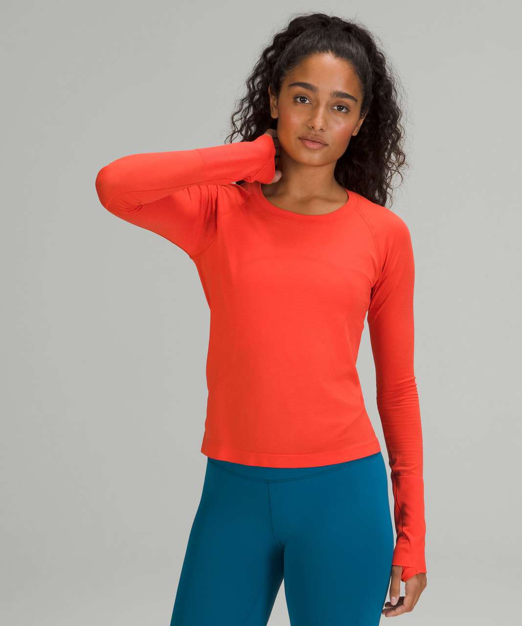 Lululemon Swiftly Tech Long Sleeve Shirt 2.0 *Race Length - Autumn Red / Autumn Red