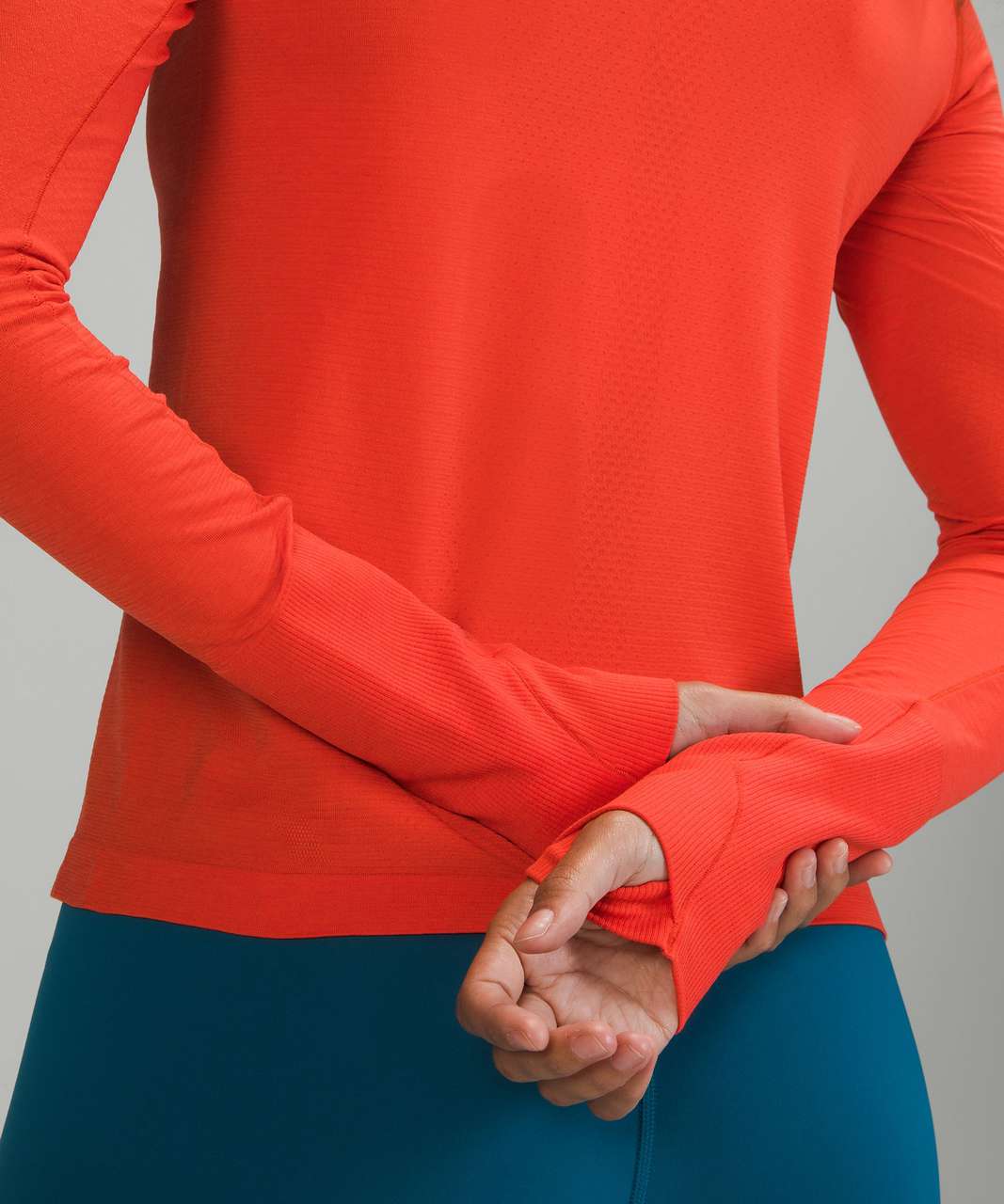 Lululemon Swiftly Tech Long Sleeve Shirt 2.0 *Race Length - Autumn Red / Autumn Red