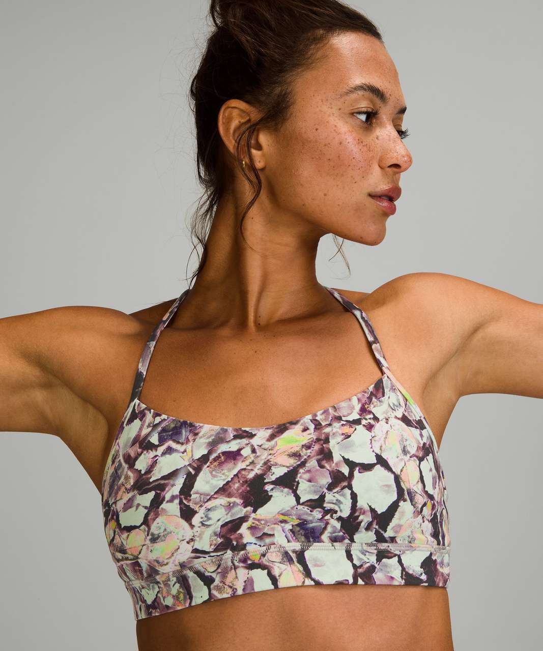 Lululemon Flow Y Bra Nulu *Light Support, A–C Cups Terazzo Glaze