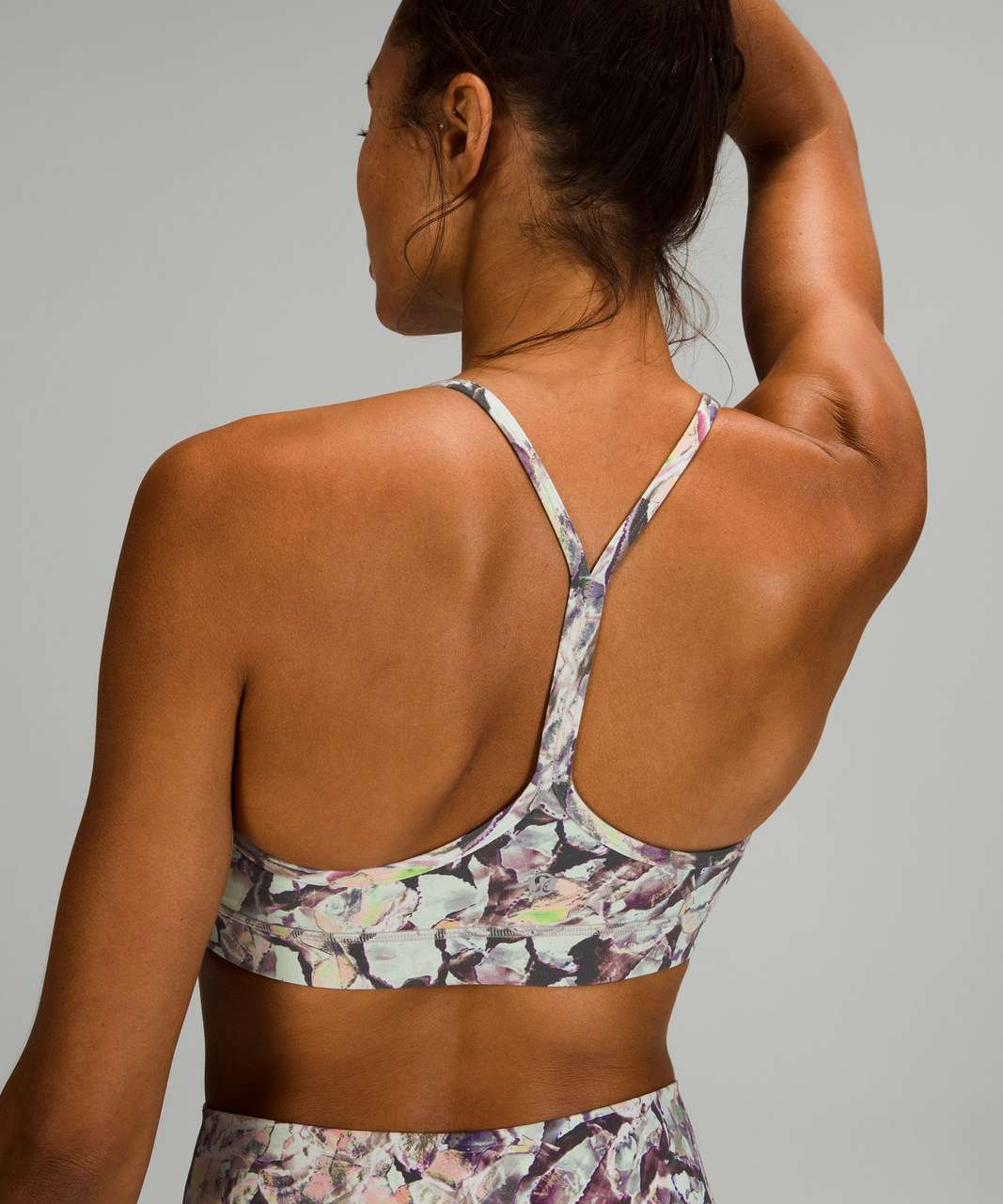 Lululemon In Alignment Long Line Bra *Light Support, B/C Cup - Terazzo  Glaze Multi - lulu fanatics