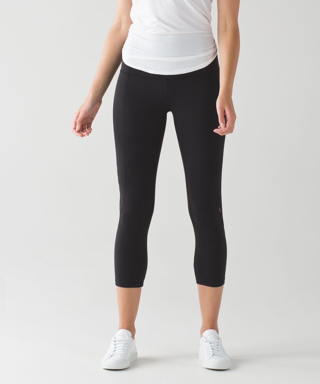 Lululemon Wunder Under Crop (Hi-Rise) (Peek) - Black