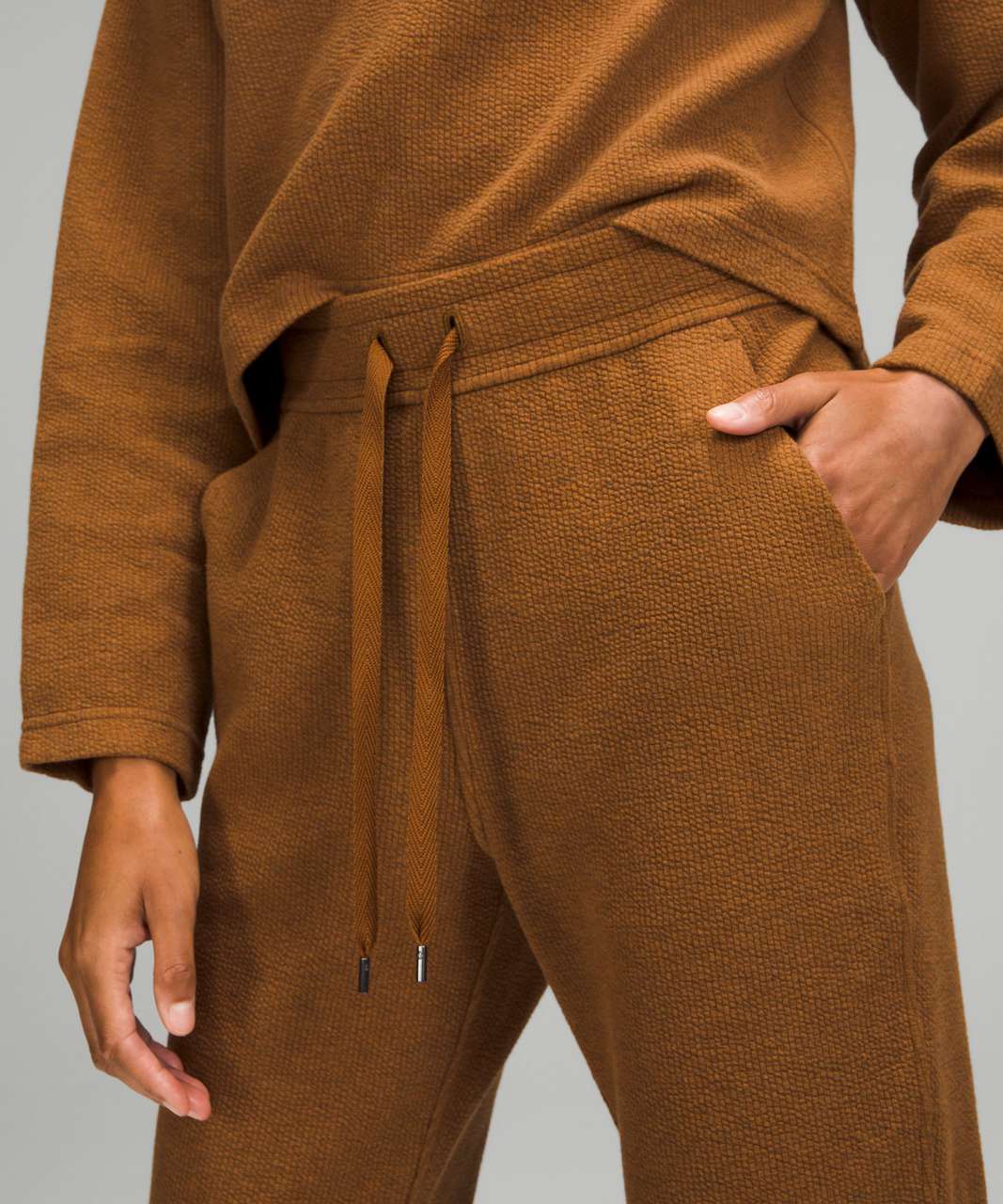 Lululemon Ribbed High-Rise Jogger 25 *7/8 Length - Heathered Copper Brown  - lulu fanatics