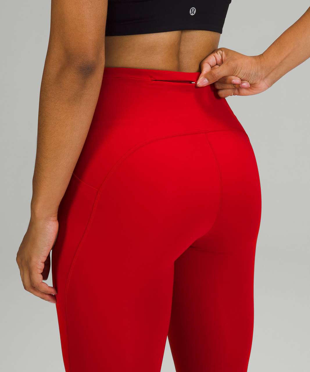 Lululemon Size 6 Swift Speed HR Crop 21” Red DKRD Pant Luxtreme