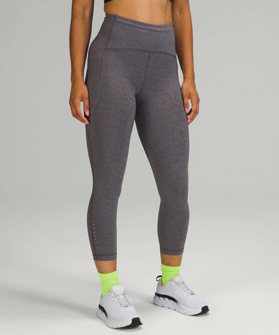 Lululemon Swift Speed High Rise Crop 23 - Black - lulu fanatics