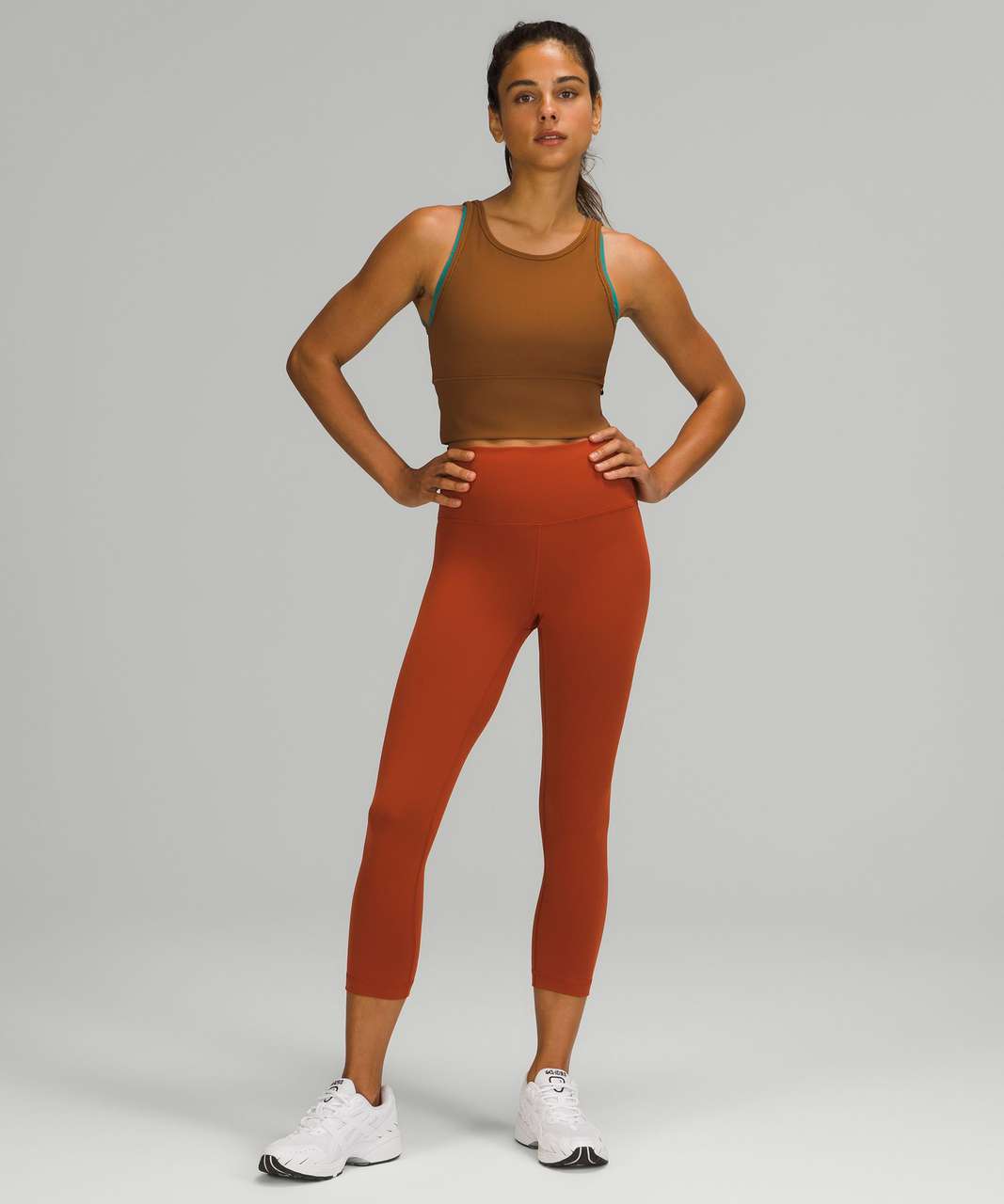 Lululemon Power Pivot Tank Top *Rib - Copper Brown