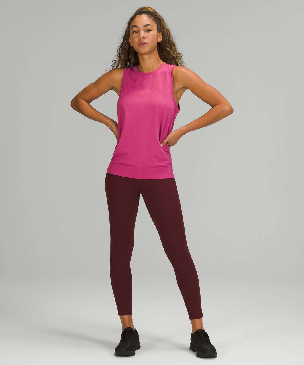 Lululemon Swiftly Breathe Muscle Tank Top - Pink Lychee / Pink Lychee -  lulu fanatics