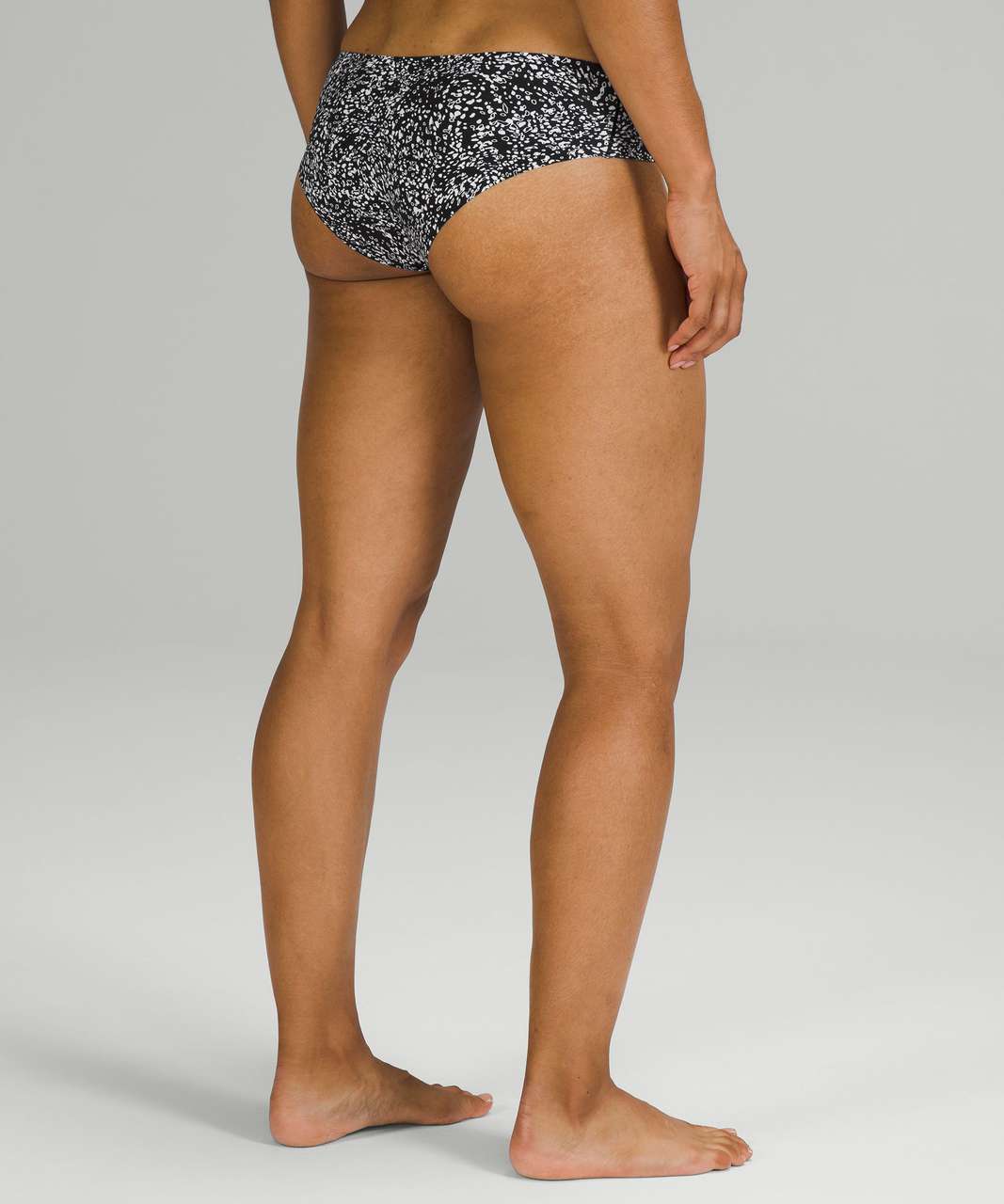 Lululemon InvisiWear Mid Rise Cheeky Bikini Underwear - Crescendo Speckle White Black