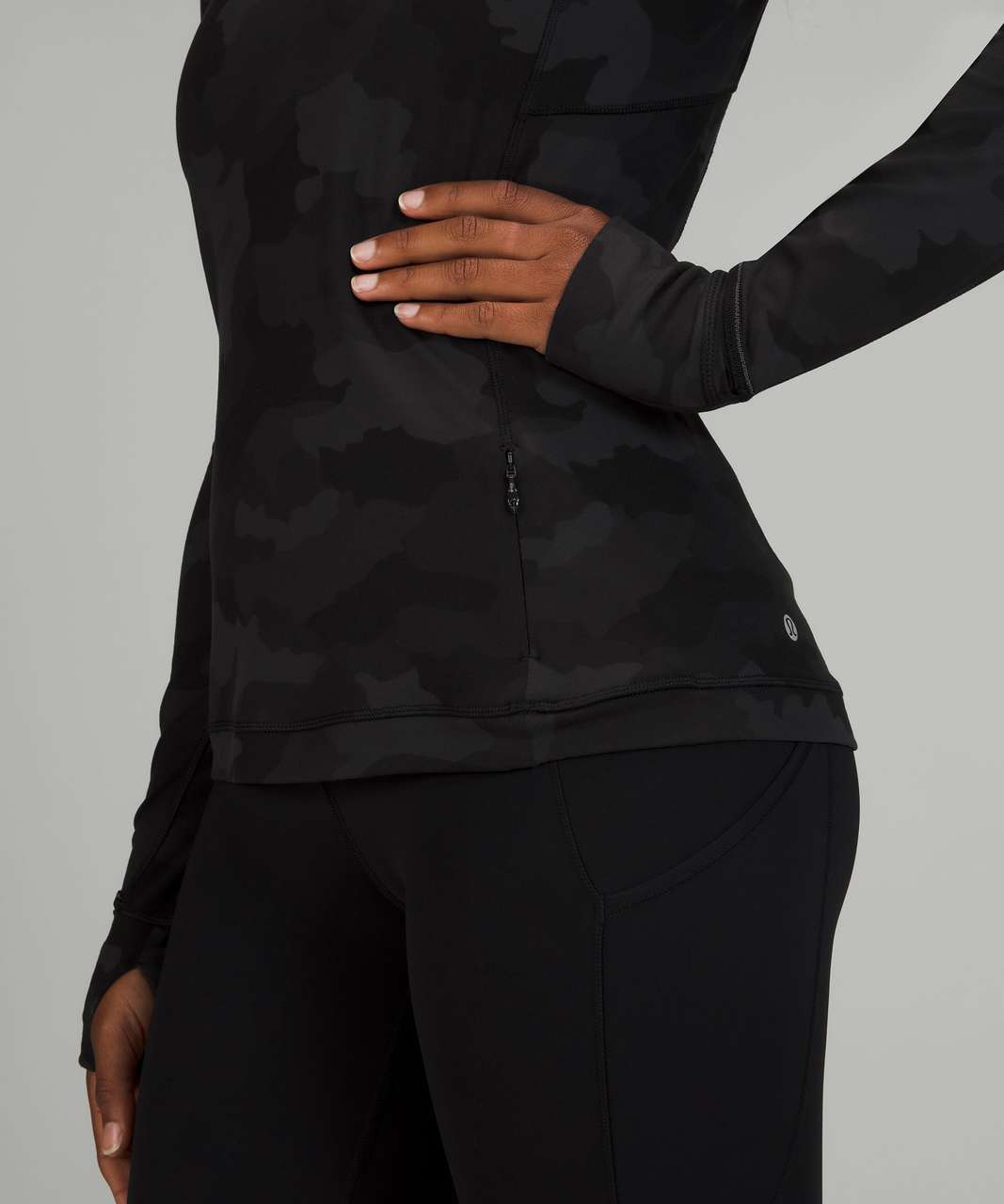 Lululemon Its Rulu Run Long Sleeve Shirt - Heritage 365 Camo Deep Coal Multi