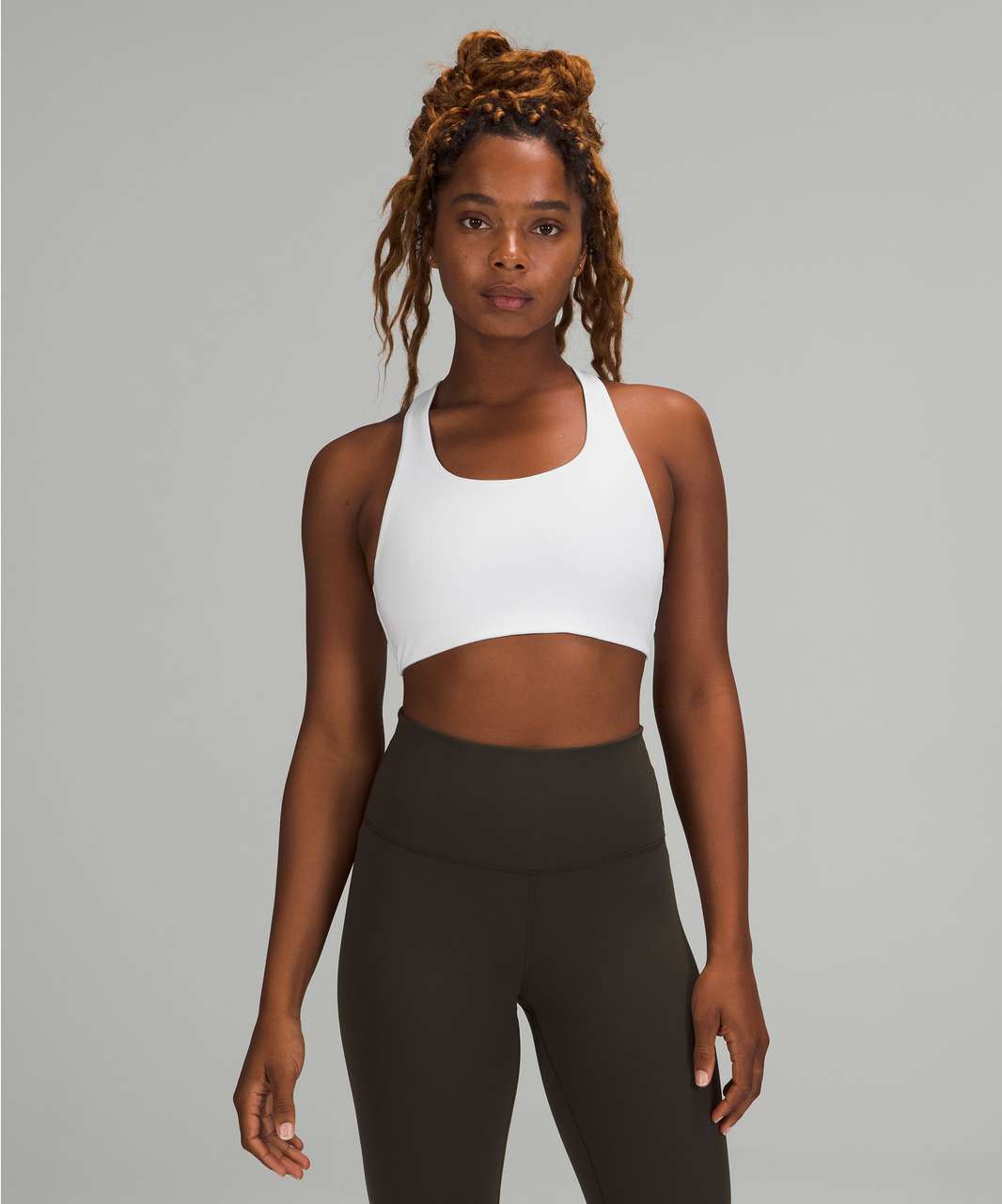 Lululemon Invigorate Bra - Soundwave White Black / Black - lulu