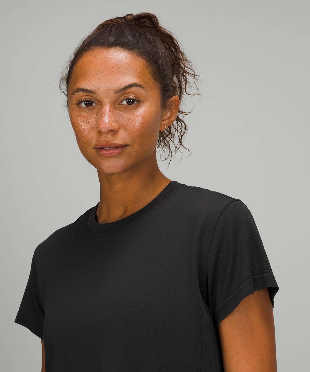 Lululemon Train to Be Short Sleeve Shirt - Black / Black