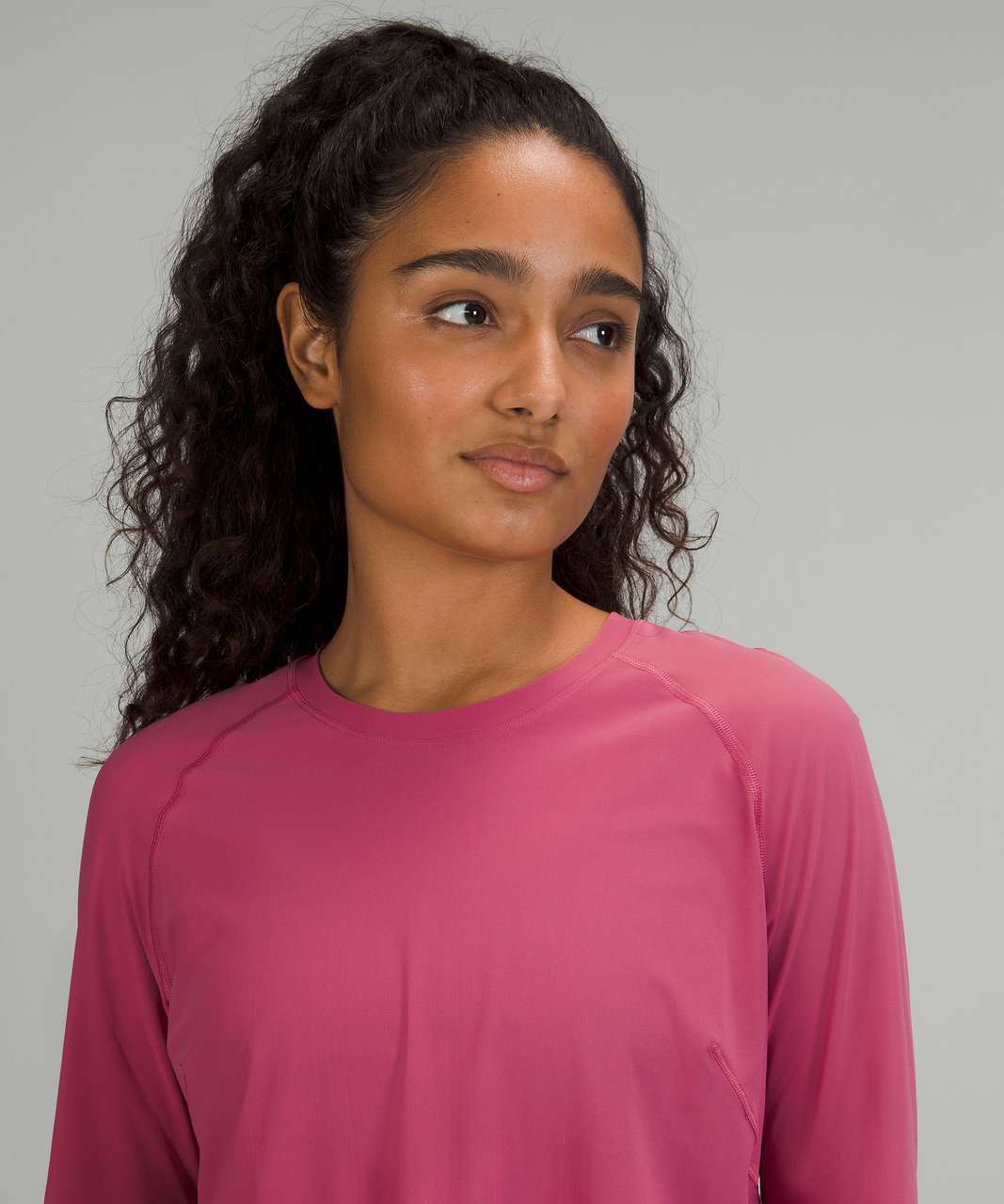 Swiftly Tech Long Sleeve 2.0 *Race Length, Pink Lychee/Pink Lychee