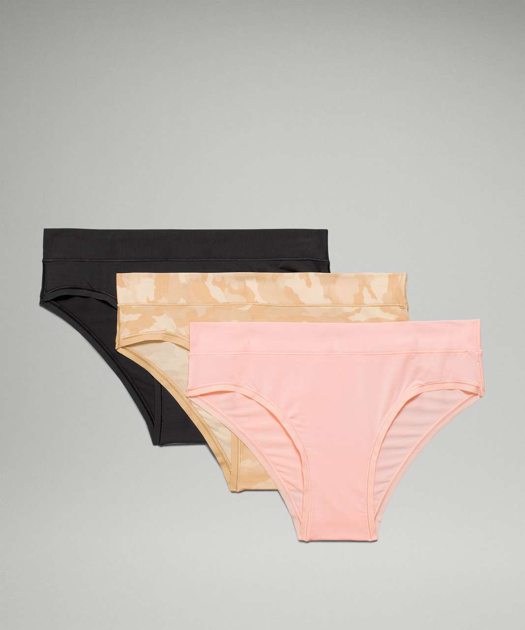 Lululemon UnderEase Mid Rise Cheeky Bikini Underwear 3 Pack