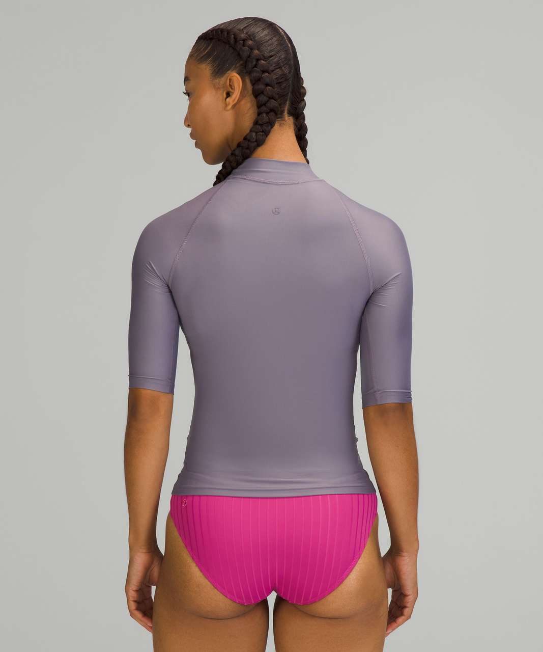 Lululemon Waterside UV Protection Short-Sleeve Rash Guard - Dusky Lavender