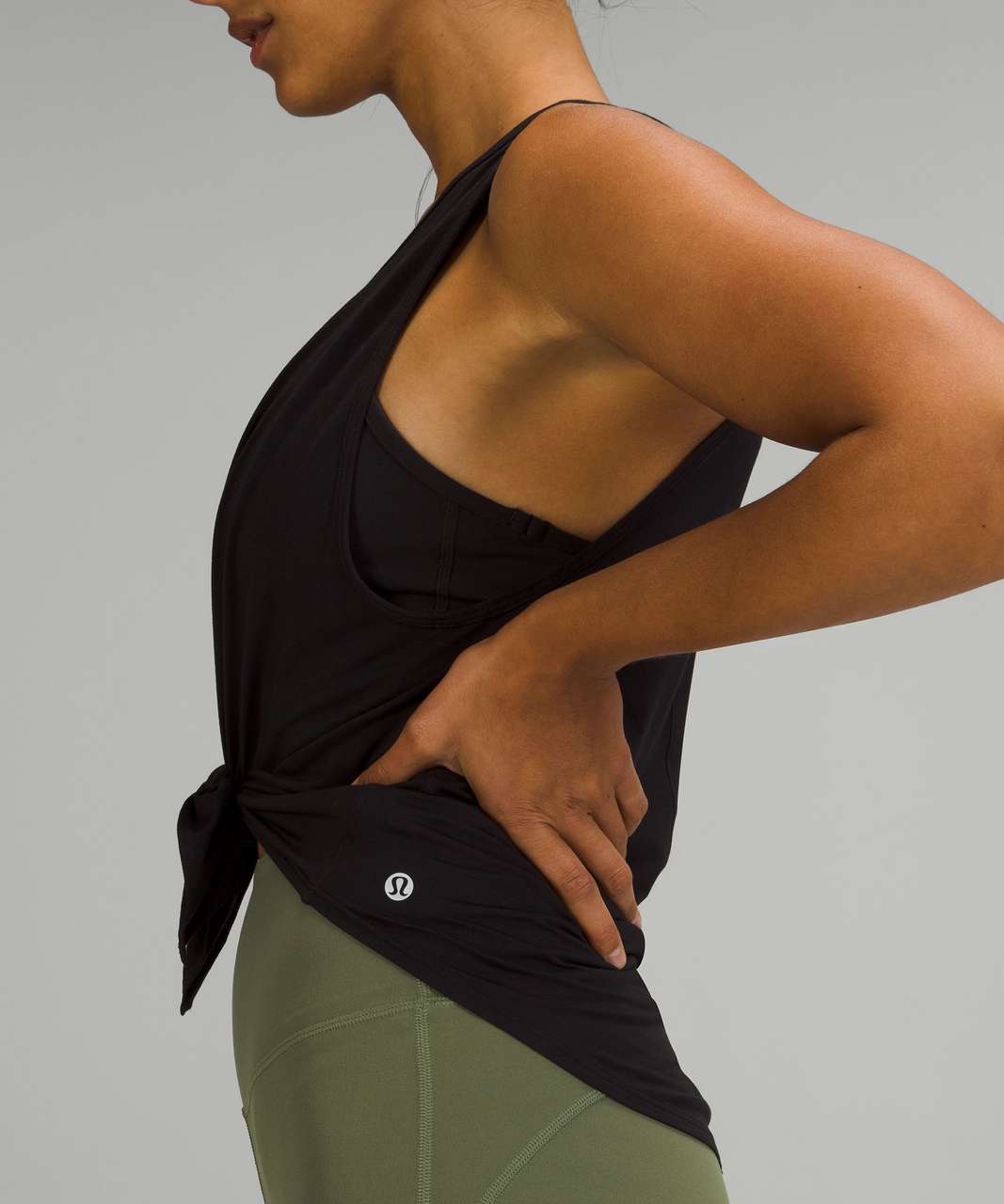 Lululemon Flow Y 2-in-1 Yoga Tank Top *Light Support, A–C Cups - Black