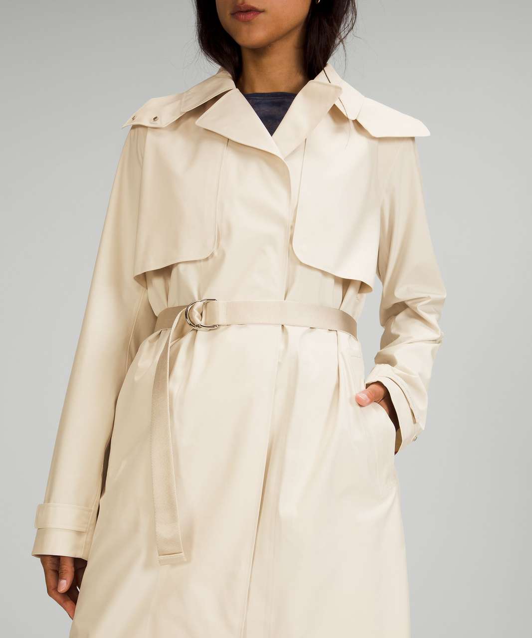 Lululemon Always There Trench Coat - White Opal