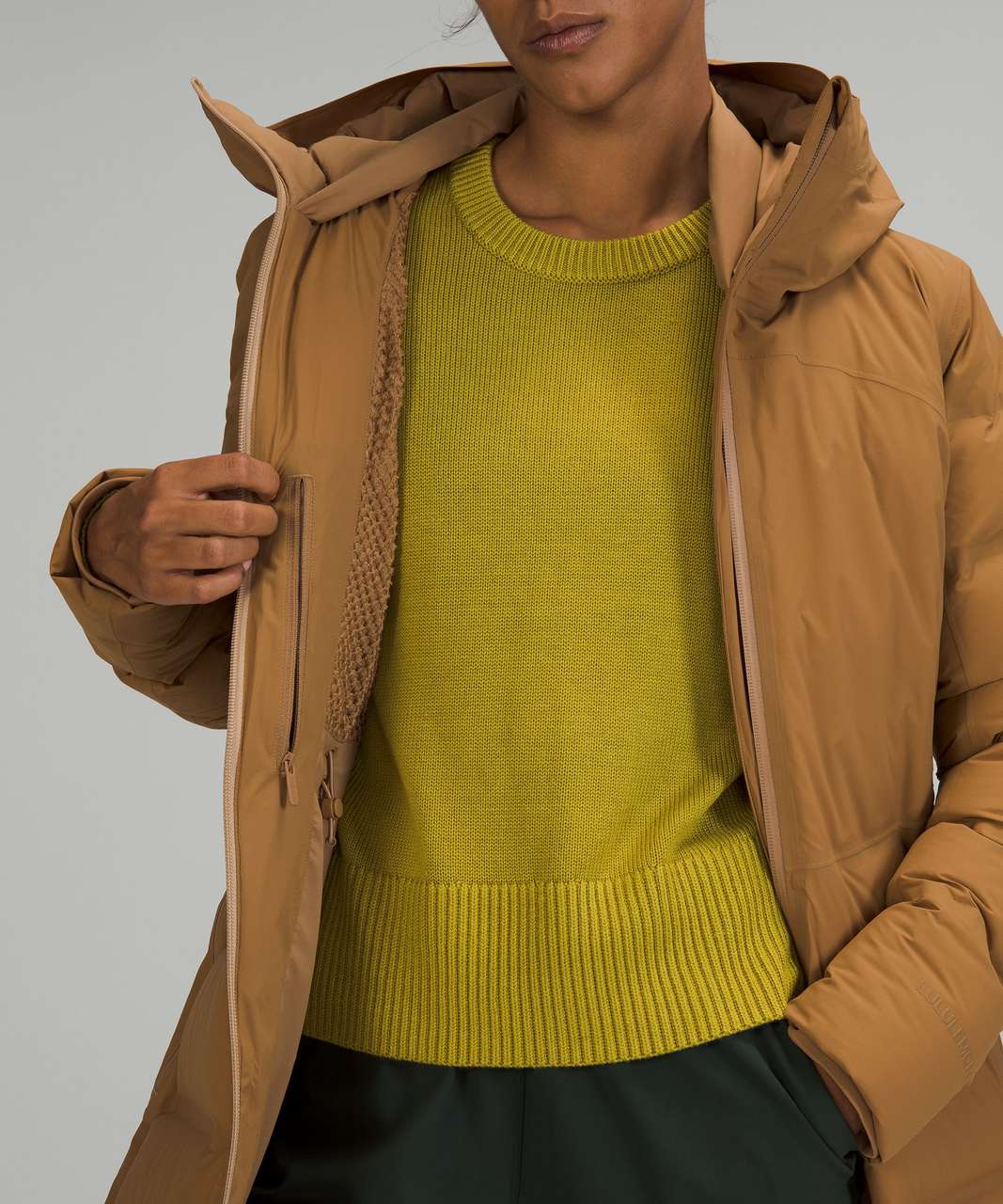 Lululemon Sleet Street Long Jacket - Bold Beige