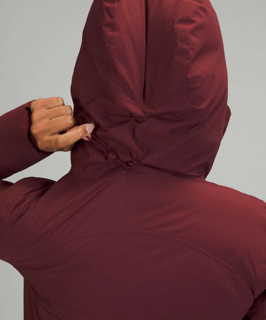 Lululemon Sleet Street Long Jacket - Red Merlot