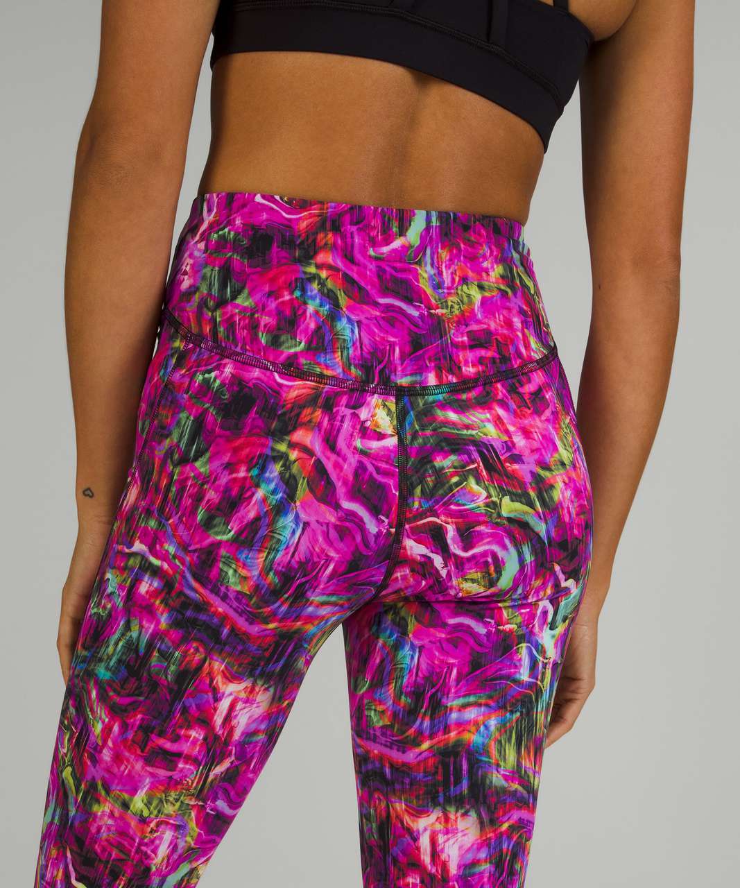 Lululemon Base Pace High-Rise Crop 17" - Hyper Flow Pink Multi