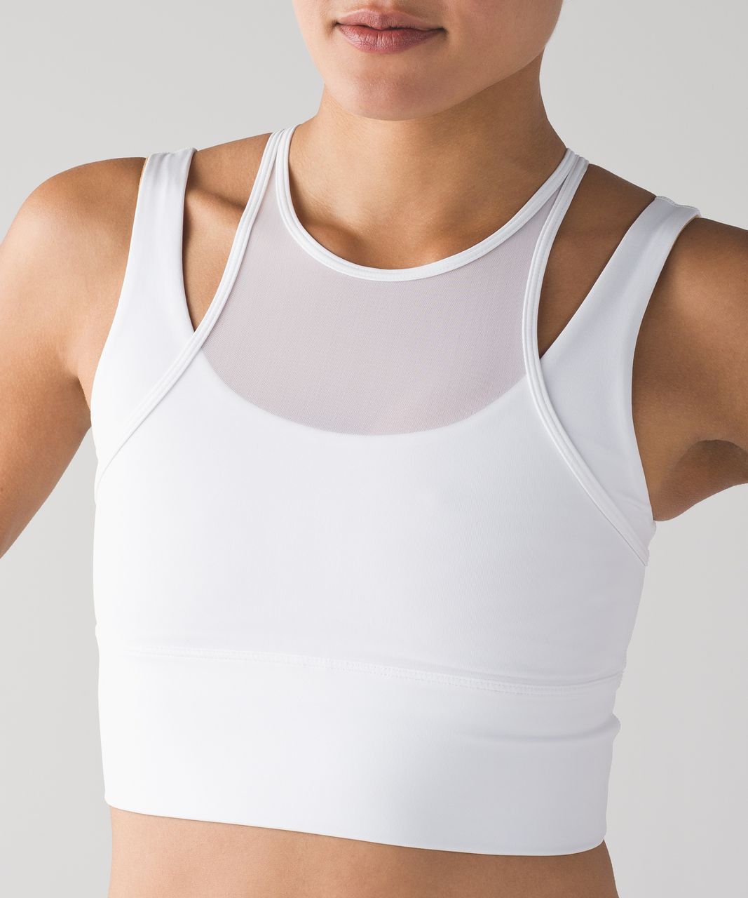 Lululemon Double Tap Long Line Bra - White