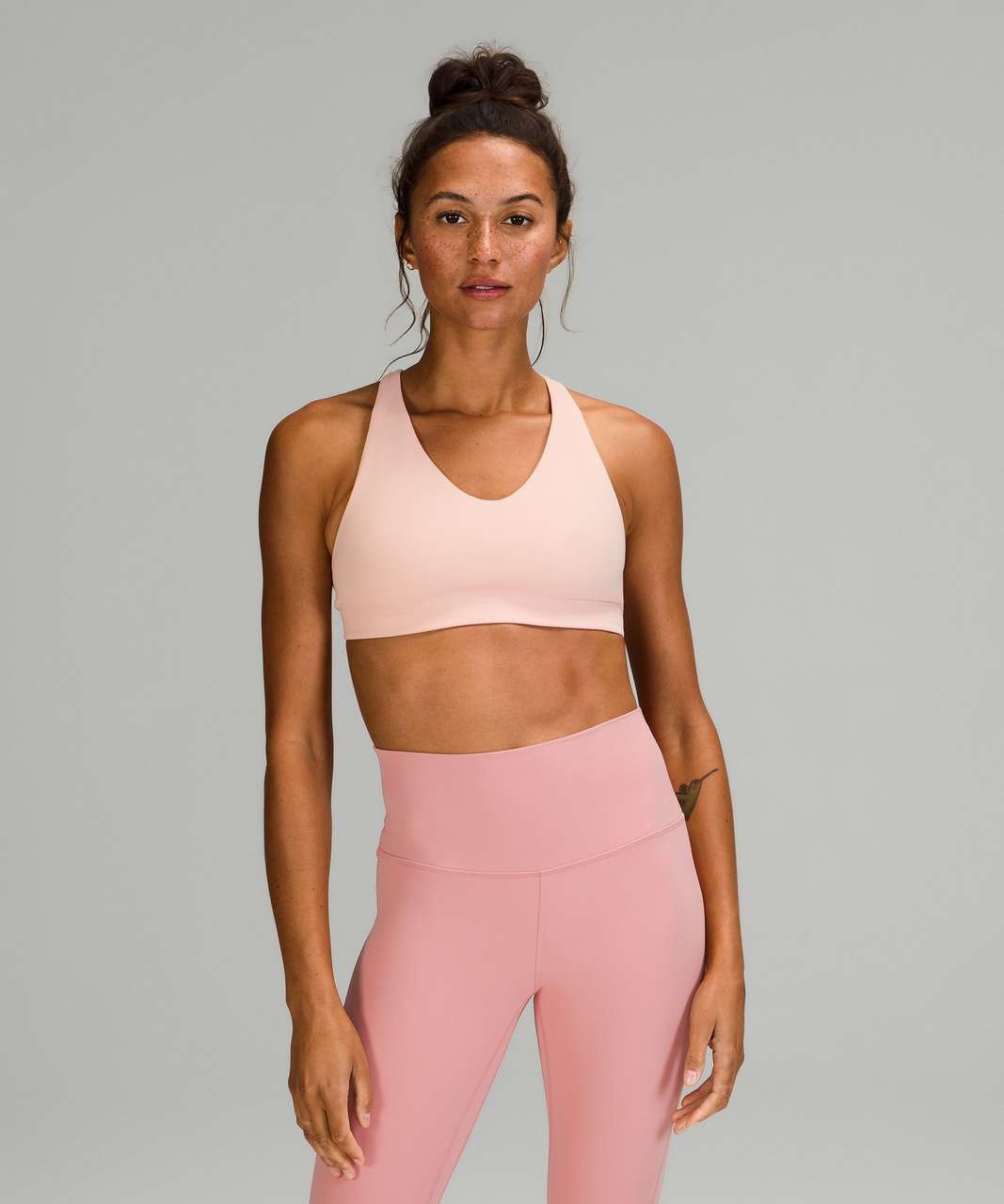 Lululemon In Alignment Racerback Bra *Light Support, B/C Cup - Pink Mist