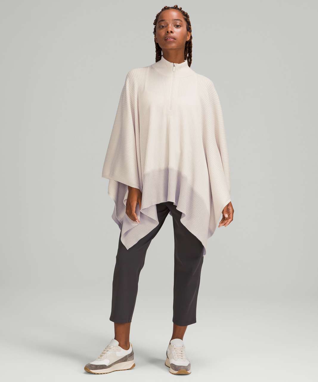 Lululemon On The Go Poncho - White Opal / Chrome