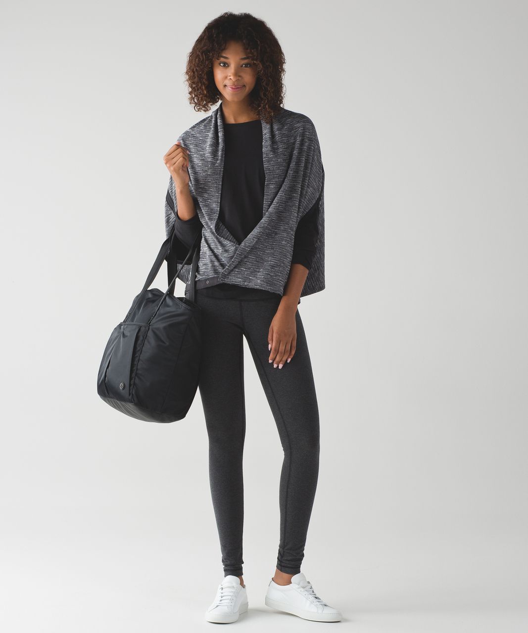 Lululemon Vinyasa Wrap - Coco Pique Black White / Black