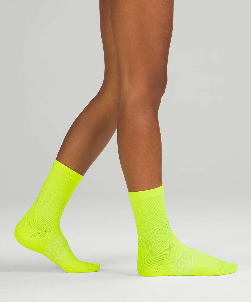 Lululemon Power Stride Crew Sock *Reflective - Highlight Yellow (Second Release)