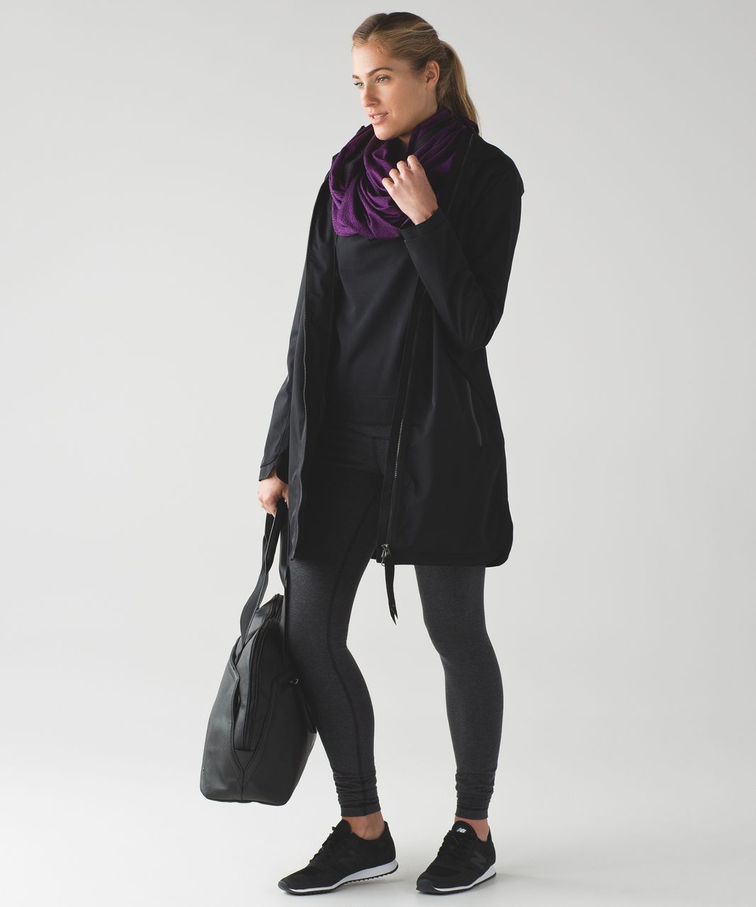 Lululemon Vinyasa Wrap - Running Luon Spray Jacquard Aurora Black / Black