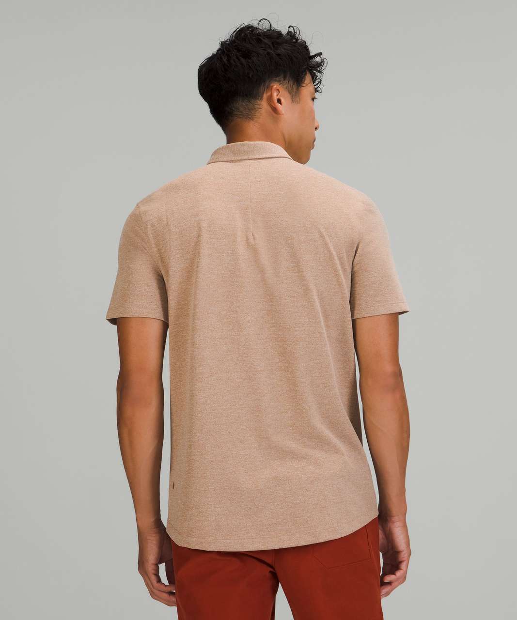 Lululemon Evolution Short Sleeve Polo Shirt - Heathered Copper Brown